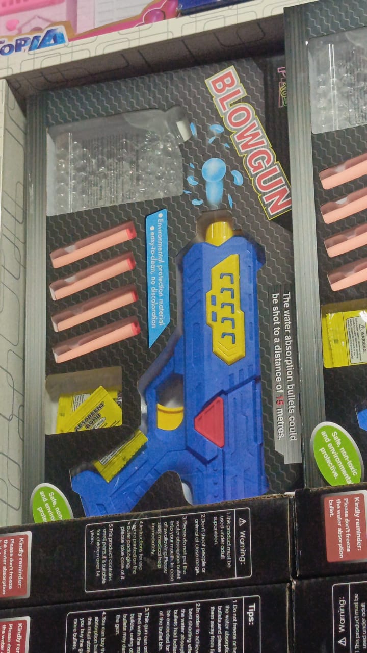 2-in-1 Kids Toy Gun | Soft Dart & Water Ball Shooter | Safe Non-Toxic Summer Toy