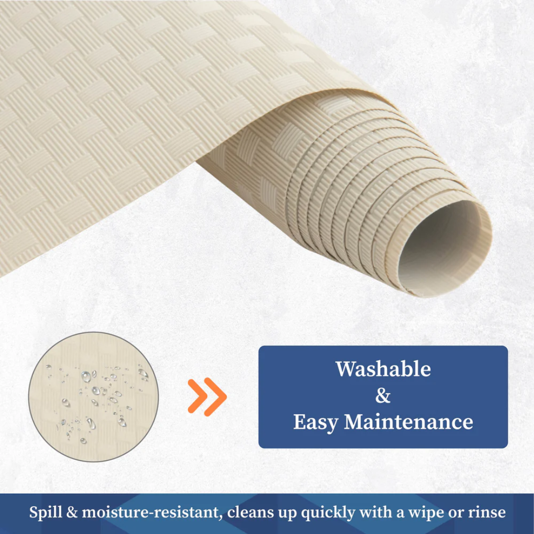 PVC Fridge Shelf Liner (45x150cm) | Anti-Slip Refrigerator Drawer Mat