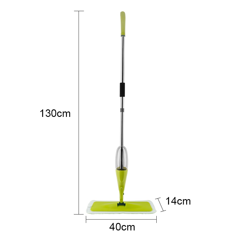 Household Flat Floor Mop Micro Fiber Spray Mop Cleaner Water Spraying Flat Mop Head Home Cleaning Tool